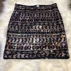 H&M sequin mini skirt